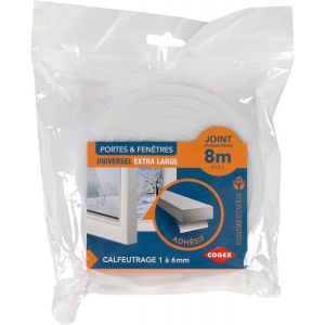 ytseazn--Boudins De Portes Et Isolation,Protections Intempéries-Bande De Joint Portes/Fenêtres,Joint Isolant En Mousse Autocollant,Calfeutrage Adhésif Portes Et Fenêtres-12Mm X 8M(Ép : 10Mm) - Neuf