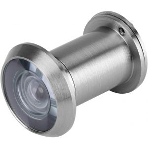 ChenQuanSarl-22Mm 220 &deg; Hd Visionneuse De Porte Judas Grand Angle De Vision Avec Couvercle De Confidentialit&eacute; Robuste Accessoires De Porte Antivol En Verre Optique En Cuivre(Argent Bross&eacute;) - Neuf