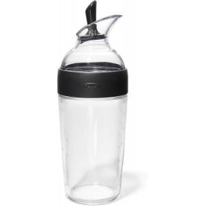 Eryi-Good Grips U2013 Shaker À Vinaigrette - Shaker Pour Sauce Salade - Bouteille Transparente Noire - Neuf