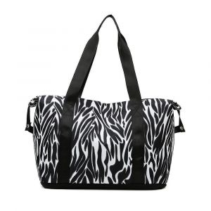 sysy zebra * femmes voyage sac de sport,grand fourre-tout extensible pour week-end,sac d'entra&icirc;nement de gymnastique,overn - Neuf