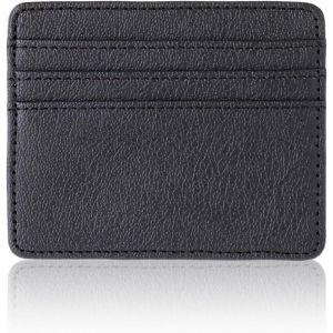 Porte-Cartes En Cuir,Portefeuille Ultra-Mince Portefeuille En Cuir Cadeau,Unisexe,Pour Billets,Carte De Cr&eacute;dit,Visites Et Fidelit&eacute;s Pour Femme Et Homme - Neuf