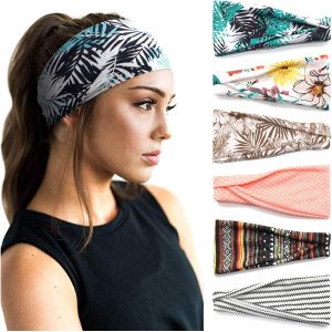 6 Pi&egrave;ces Bandeau Cheveux Pour Femme Yoga Courir Bandeaux Sport Entra&icirc;nement Bandeaux Mignon Accessoire - Neuf