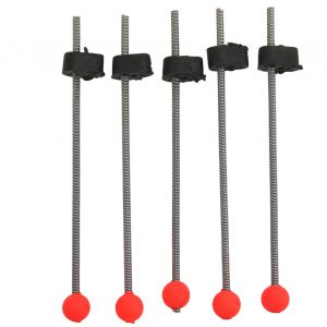 5 PièCes Mini Canne à PêChe Sur Glace D'hiver Pointe SupéRieure Portable Canne à PêChe En Plein Air Boule Rouge Pointes De Ressort - Neuf