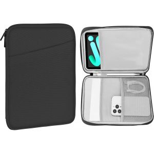 8-9"" Housse Pour Tablette, Convient À Ipad Mini A17 Pro 2024 8,3"", Ipad Mini 6/5/4/3/2/1, À La Galaxy Tab A7 Lite 8.7/Tab A 8.0/À La Tab A 8.4, Étui De Protection Avec Poche Inclinée, Gris Foncé - Neuf