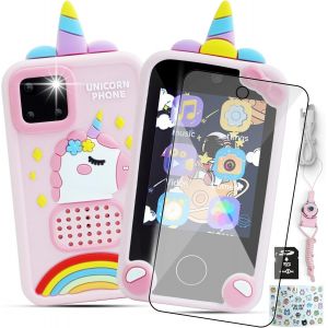 KALANKA-Telephone Portable pour Enfant - Smartphone Enfant - Appareil Photo Enfant - Cadeau Enfant 3 4 5 6 7 8 9 -Jeux Educatif-Livre Audio-Musique-Puzzle-Jouet Enfant Avec Programme Ludique -Sécurit - Neuf