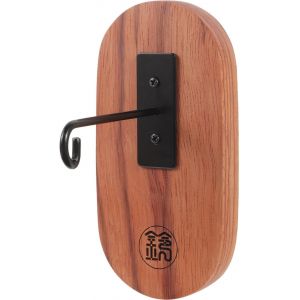 MEVRONISSHOP-Support Mural en Bois pour Carillons &Eacute;oliens Crochet M&eacute;tallique Pratique pour D&eacute;coration Int&eacute;rieure Et Ext&eacute;rieure Dimensions 15X11 Cm - Neuf