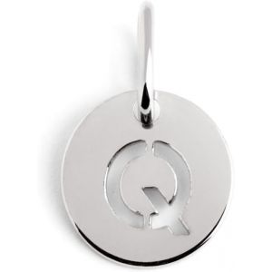 Kal-- Mini Medallion Letter Argent. Pendentif Initiale En Argent Sterling Avec Finition Plaqu&eacute;e Rhodium. &Agrave; Combiner Avec Un Collier. Bijoux Pour Femme. Lettre A-Z. - Neuf