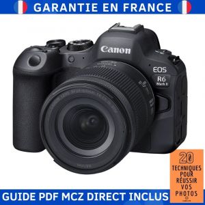 Canon EOS R6 Mark II + RF 24-105mm f/4-7.1 IS STM + Guide PDF MCZ DIRECT '20 TECHNIQUES POUR R&Eacute;USSIR VOS PHOTOS - Neuf