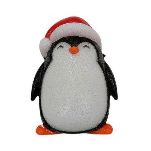 No&euml;l Porche Couvert L&eacute;ger, Pingouin De No&euml;l Ext&eacute;rieur De La D&eacute;coration Du Couvercle De La Lampe, Parfait Pour Des Vacances Porche Lumi&egrave;res(1pcs, Noir Et Blanc) - Neuf
