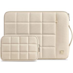 acdsgd-17 Pouces Housse de Protection Ordinateur Portable Anti-Choc Sac &agrave; Main Pochette pour 17-17.3"" Laptop/Notebook/Dell/Acer/HP/MSI/ASUS, Beige - Neuf