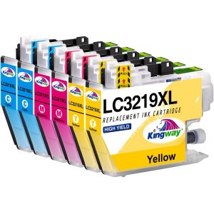 ERYI-Lc3219Xl Lc3217 Cartouches D'Encre Compatible Avec Brother Lc3217 Lc3219Xl Pour Brother Mfc-J5335Dw J5330Dw J6930Dw J5730Dw J6530Dw J5930Dw J6935Dw (Cyan Magenta Jaune,6 Pack) - Neuf