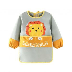 Tablier De Peinture Impermeable Pour Enfant, Bavoir A Manches Longues, Confortable, Respirant Et Lavable (Ce) - Neuf