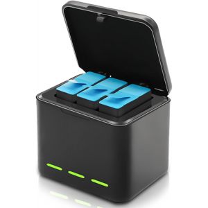 Chargeur De Batterie Pour Gopro Hero 13, Triple Emplacement, Boîtier De Charge Usb, Avec Câble De Type C, Sac De Transport, Chargeur De Batterie, Boîte De Rangement, Design Compati[USBC1141] - Neuf
