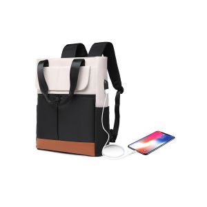 Sac &agrave; dos pour ordinateur portable avec port de chargement USB pour ordinateur portable de 15,6 pouces - Imperm&eacute;able et durable - Neuf