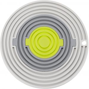 AYUHR-Tapis Silicone pour Micro-Ondes 8 pouces, Résistant Chaleur Multi-Usages Amovible Coussin Chaud, Dessous Plat Sûr, Maniques, Épais (gris Clair, Gris Foncé, Vert) - Neuf