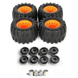 Skateboard Tout-Terrain Tout-Terrain, Roues De Longboard, Roue D'amortissement De Route, Planche De Danse Ronde (Lot De 4) - Neuf