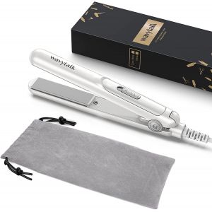 Kalanka-Fer À Lisser Wavytalk Mini Pour Cheveux Courts, Petits Lisseurs De Voyage Et Plaques En Céramique, Coiffage Rapide Et Facile, Blanc. - Neuf