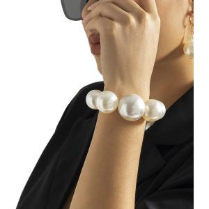 Kal-Punk Imitation Perle Collier Collier Collier Ajustable Femme Et Fille Bijoux (Bracelet) - Neuf