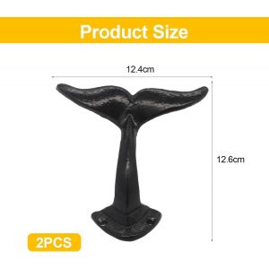 Crochets En Queue De Poisson 2 Pièces,Crochets Muraux,Crochets De Décoration Murale,Patères,Crochets Rétro,Accessoires Pour La Maison - Neuf