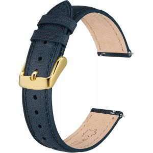 Bracelets De Montre En Cuir &Eacute;l&eacute;gant, D&eacute;gagement Rapide, Bracelet De Montre Pour Femmes Et Hommes, Compatibles Avec Les Cornes De Montre De 12mm 14mm 15mm 16mm 18mm 20mm - Neuf