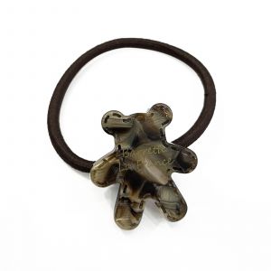 &Eacute;lastique Casual Pour Cheveux &Agrave; Manchon Ourson Teddy Iris&eacute; Adorable Taupe - Neuf