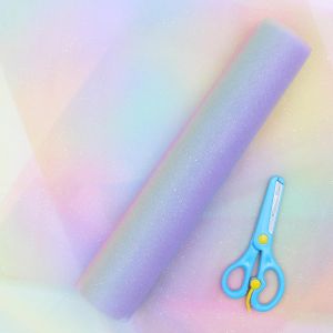 Mevronisshop-Arc-En-Ciel Paillettes Tulle Chemin De Table 30 Cm X 9 M, Tissu En Tulle Chemin De Table Arc-En-Ciel &Agrave; Paillettes, Rouleau Tulle Paillet&eacute; Pour Anniversaires, Artisanat Diy, Table &Agrave; Mange - Neuf