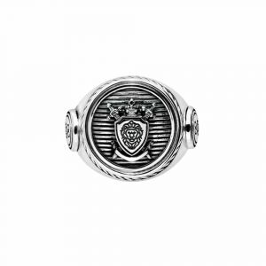 Chevali&egrave;re Homme Argent Blason Homme - Neuf