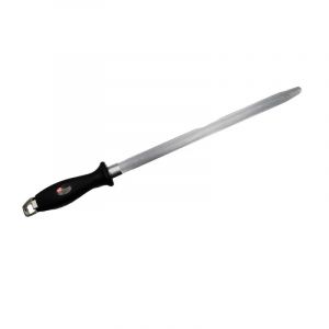 Fusil Aiguiseur De Couteau Lame Inox Diamant M&egrave;che Ovale 28cm - Neuf