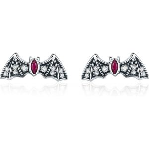 Kal-Boucles D'oreilles Halloween Pour Femmes En Argent Sterling - Citrouille Fant&ocirc;me Chauve-Souris Araign&eacute;e Noir Squelette Boucles D'oreilles Petit Diable Bijoux Cadeaux Pour Adolescentes Filles - Neuf