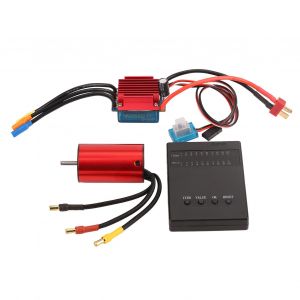 Kit De Controleur De Vitesse Sans Balais 5900 Kv, Moteur Sans Balais Etanche 35 A, Carte De Programmation Pour Hsp Pour Voiture Telecommandee 1/12 - Neuf