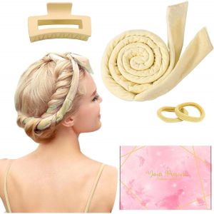 KAL-Boucle Sans Chaleur,Boudin Cheveux Rouleau Cheveux Sans Chaleur Heatless Hair Curlers Velours Bigoudi Boucle Cheveux Rouleau À Cheveux Sans Chaleur Heatless Curling Rod Headband De Coiffure Brico - Neuf