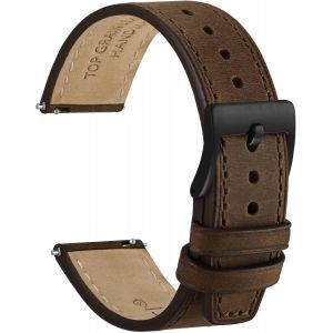 Kal-Elite Bracelet Montre, Cuir De Grain Supérieur, Libération Rapide, Largeur De Bande 18mm 20mm 22mm - Neuf