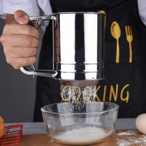 Tamis À Farine - Tamis À Sucre En Poudre Et Cacao - Saupoudreuse À Farine Filtre À Poudre En Forme De Tasse - Agitateur De Cuisson En Acier Inoxydable Tamis Tasse - Neuf