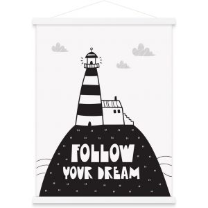 Cmwx-Cadre Magn&eacute;tique Pour Affiche, Trousse De Suspension En Bois L&eacute;ger Pour Toile, ?Uvre D'art, Art, Impression, 70 X 100, 70 X 50 Cm, Blanc - Neuf