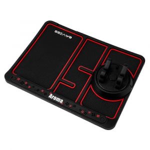 4 En 1 Voiture Utiliser Anti-Dérapant Téléphone Pad Tapis Support Parking Temporaire Numéro De Téléphone Carte-Rouge - Neuf