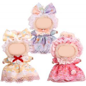 Lot de 3 v&ecirc;tements de poup&eacute;e de 17 cm compatibles avec les v&ecirc;tements Labubu Jolis v&ecirc;tements de poup&eacute;e (les poup&eacute;es ne sont pas incluses) - Neuf
