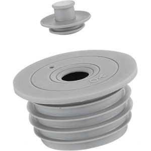 SJZG-Cuisine Salle De Bain Tuyau De Vidange &Eacute;gout Joint Anneau Anti Odeur Bouchon D'&Eacute;tanch&eacute;it&eacute; Pour Toilettes R&eacute;servoirs De Vidange, 60-65Mm Gris - Neuf
