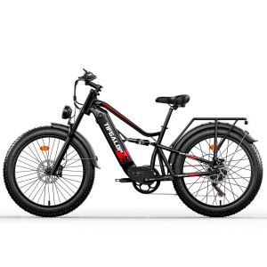 V&eacute;lo &Eacute;lectrique Tifgalop Es7 26" &Agrave; Gros Pneus, 750 W, 52 V, 19 Ah, Autonomie 40-90 Km, Noir - Neuf