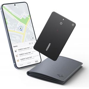 VornixorSarlshop-FineTrack Slim S Smart Tag Wallet Tracker Galaxy Uniquement Traqueur Bluetooth Ultra Fin 1.7mm &Eacute;tanche IP68 1 an Compatible avec SmartThings pour Portefeuille Cl&eacute;s Bagages Valise - Neuf