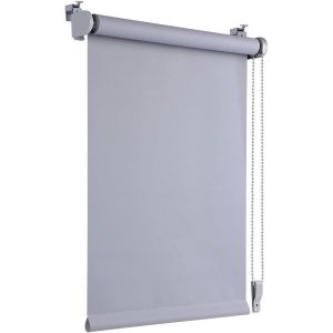 Store Occultant Thermique,60X210 Cm,Gris Clair,Sans Per&ccedil;age,Avec Rev&ecirc;tement De La M&ecirc;me Couleur,Certifi&eacute; &Ouml;ko-Tex Standard 100,Klemmfix,Pour Fen&ecirc;tre Et Porte - Neuf