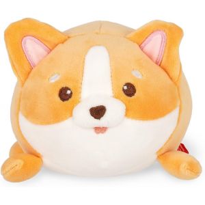 KALANKA-Legami - Peluche Super Soft, thème Corgi, Format Mini, avec Carte d'Identité Personnalisable, Tient Debout, 14x15x12 cm, Orange - Neuf