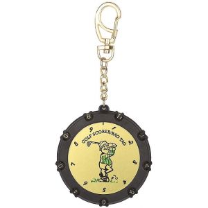 Compteur De Score De Golf, &Eacute;tiquette De Score Ronde, 18 Trous, 9 Coups, Clicker Portatif, Compteur De Chiffres, Compteur De Score De Golf Avec Porte-Cl&eacute;s &Agrave; Clip - Neuf
