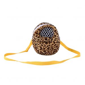 Hjlian Sac De Transport Respirant Pour Animaux De Compagnie, Sac De Couchage Suspendu Pour Hamster, Lapin, Furet (Jaune Leopard S) - Neuf