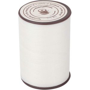 ChenQuanSarl-Cordon De Cire À Coudre En Cuir, Fil Ciré Réparation De Chaussures, L'Artisanat De Reliure, Bricolage, Ficelle Plate, Projets Couture En Polyester, Enduit De Bracelets(Blanc) - Neuf