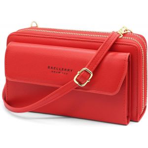 RFCBC-Sac Téléphone Portable Femme Portefeuille en PU Cuir Sacs Bandoulière Femme Pochette Téléphone Portable Petit Sac à Bandoulière pour Téléphone avec Porte Carte, Bandoulière - Neuf