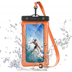 Pochette &Eacute;tanche Pour T&eacute;l&eacute;phone, Ipx8 Pour La Natation, Sac &Eacute;tanche Pour T&eacute;l&eacute;phone Avec Cordon Compatible Avec Iphone 16e, 16, 15, 14, 13, Samsung Galaxy S25, S24, S23, S22+, S21 Ultra A16 - Neuf
