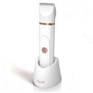 Rasoir Electrique Femme, Tondeuse Bikini Etanche Avec Lames En C&eacute;ramique Clipsables, Tondeuse Nez, Wet & Dry, Tondeuse &Agrave; Cheveux Sans Fil Rechargeable - Neuf