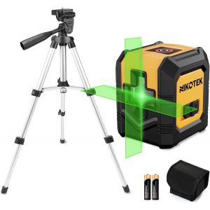 Ulteronixshop-Niveau Laser Auto-nivelant Faisceau Horizontal et Vertical Laser Crois&eacute; pour la D&eacute;coration de La Maison, Pochette de Transport, Batterie Incluse (VertGT) - Neuf