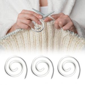 Aiguille A Tricoter En Spirale, Aiguille A Cable En Acier Inoxydable, Epingle A Chale Pour Fil A Coudre, Tricot, Aiguilles A Tapisserie Courbees, Porte-Mailles Pour Aiguille A Cable En Spirale - Neuf