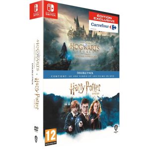 Hogwarts Legacy Switch + Harry Potter Int&eacute;grale 8 Films Dvd - Neuf